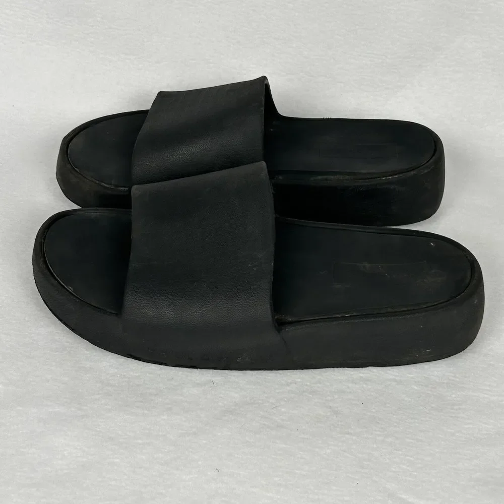 Yellow Box Super Cushiony Torrey Black Slide Women's Sandal 9 - Picture 5 of 7